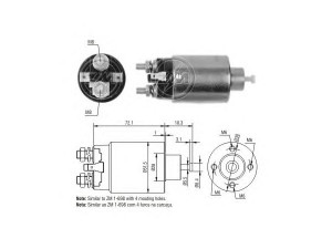 ERA 227480 solenoidinis jungiklis, starteris 
 Elektros įranga -> Starterio sistema -> Solenoidinis jungiklis
M1T74181, M371X64971, SB642, SB642M