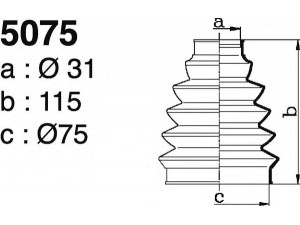 DEPA 5075 gofruotoji membrana, kardaninis velenas 
 Ratų pavara -> Gofruotoji membrana
46308542