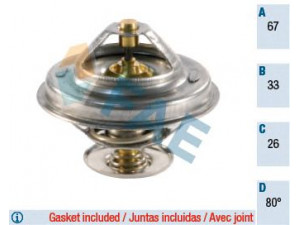 FAE 5305380 termostatas, aušinimo skystis 
 Aušinimo sistema -> Termostatas/tarpiklis -> Thermostat
11 23 1 265 085, 11 53 1 265 085