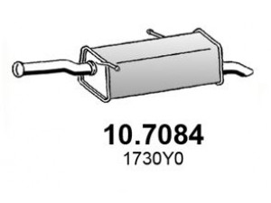 ASSO 10.7084 galinis duslintuvas 
 Išmetimo sistema -> Duslintuvas
1730Y0, 1730Y0