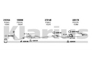 KLARIUS 630023E išmetimo sistema 
 Išmetimo sistema -> Išmetimo sistema, visa