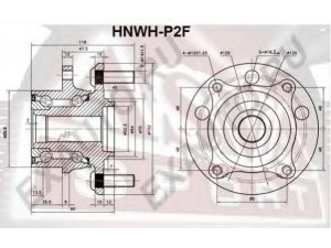 ASVA HNWH-P2F rato stebulė 
 Ašies montavimas/vairavimo mechanizmas/ratai -> Rato stebulė/montavimas -> Rato stebulė
44300-STX-A01