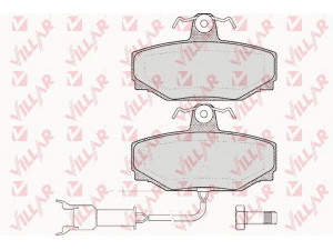 VILLAR 626.0338 stabdžių trinkelių rinkinys, diskinis stabdys