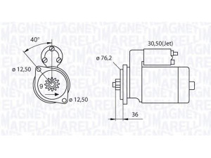 MAGNETI MARELLI 063521210280 starteris 
 Elektros įranga -> Starterio sistema -> Starteris
020911023F