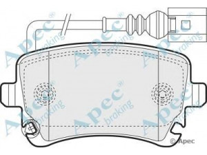 APEC braking PAD1352 stabdžių trinkelių rinkinys, diskinis stabdys 
 Techninės priežiūros dalys -> Papildomas remontas
4E0698451, 4E0698451A, 4E4698451A