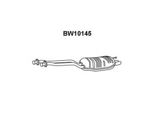 VENEPORTE BW10145 galinis duslintuvas 
 Išmetimo sistema -> Duslintuvas
18101737095, 18101737491