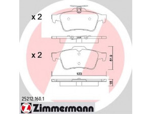 ZIMMERMANN 25212.160.1 stabdžių trinkelių rinkinys, diskinis stabdys 
 Techninės priežiūros dalys -> Papildomas remontas
1809458, AV612M008AD