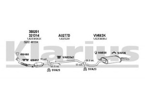 KLARIUS 780102U išmetimo sistema 
 Išmetimo sistema -> Išmetimo sistema, visa