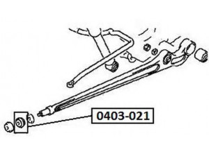 ASVA 0403-021 remonto komplektas, pakabos statramstis 
 Ašies montavimas/vairavimo mechanizmas/ratai -> Montavimas, pakabos statramstis
MB809388