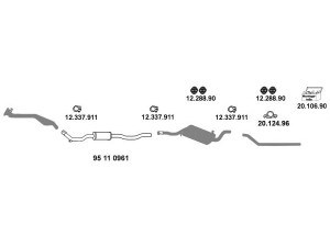 EBERSPÄCHER 20_104 išmetimo sistema 
 Išmetimo sistema -> Išmetimo sistema, visa