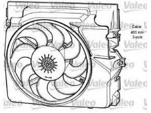 VALEO 696065 elektrovariklis, raditoriaus ventiliatorius 
 Aušinimo sistema -> Radiatoriaus ventiliatorius
64 50 8 364 093, 64 54 1 385 160