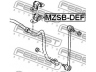 FEBEST MZSB-DEF skersinio stabilizatoriaus įvorių komplektas
DF71-34-156, DR61-34-156