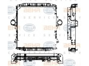 HELLA 8MK 376 721-561 aušintuvo modulis 
 Aušinimo sistema -> Aušinimo modulis
4101 2094