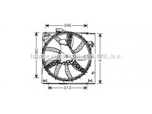 AVA QUALITY COOLING RT7526 ventiliatorius, radiatoriaus 
 Aušinimo sistema -> Oro aušinimas
7701036722