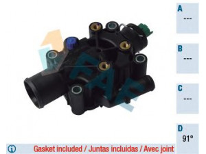 FAE 5308691 termostatas, aušinimo skystis 
 Aušinimo sistema -> Termostatas/tarpiklis -> Thermostat
96.472.659.80, 1336.Z0