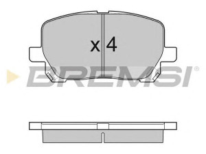 BREMSI BP3127 stabdžių trinkelių rinkinys, diskinis stabdys 
 Techninės priežiūros dalys -> Papildomas remontas
04465-02070, 04465-02080, 04465-44050