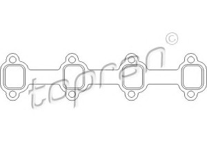 TOPRAN 302 540 tarpiklis, išleidimo kolektorius 
 Variklis -> Cilindrų galvutė/dalys -> Įsiurbimo kolektoriaus tarpiklis/sandarinimo žiedas
1 056 838, 6 193 676, 914F9448AA
