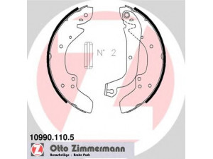 ZIMMERMANN 10990.110.5 stabdžių trinkelių komplektas 
 Techninės priežiūros dalys -> Papildomas remontas
4241H8, 4241H9, 95643713, 95661851