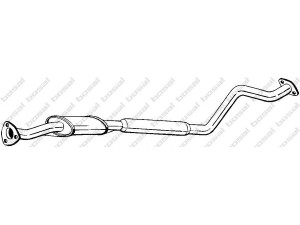 BOSAL 286-283 vidurinis duslintuvas 
 Išmetimo sistema -> Duslintuvas
28650-29082, 28650-29Q20