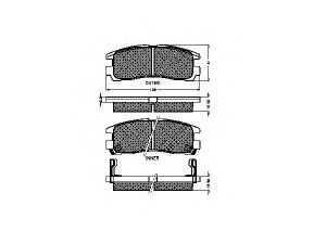 SPIDAN 31712 stabdžių trinkelių rinkinys, diskinis stabdys 
 Techninės priežiūros dalys -> Papildomas remontas
MB 857 336, MB 857 336, MB 407 659