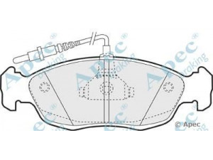 APEC braking PAD814 stabdžių trinkelių rinkinys, diskinis stabdys 
 Techninės priežiūros dalys -> Papildomas remontas
425103, 425188, 425103, 425121