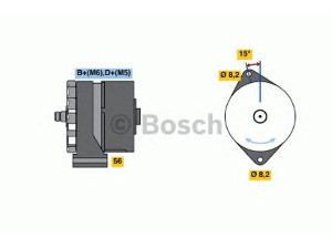 BOSCH 0 120 488 192 kintamosios srovės generatorius 
 Elektros įranga -> Kint. sr. generatorius/dalys -> Kintamosios srovės generatorius