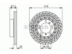 BOSCH 0 986 479 549 stabdžių diskas 
 Stabdžių sistema -> Diskinis stabdys -> Stabdžių diskas
996 351 405 01, 996 351 405 02