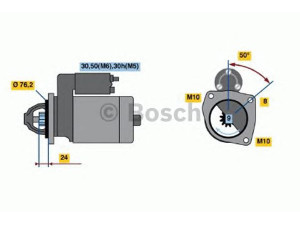 BOSCH 0 001 108 245 starteris 
 Elektros įranga -> Starterio sistema -> Starteris
12 41 7 505 979