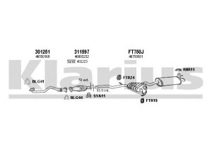 KLARIUS 330840U išmetimo sistema 
 Išmetimo sistema -> Išmetimo sistema, visa