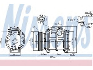 NISSENS 89219 kompresorius, oro kondicionierius 
 Oro kondicionavimas -> Kompresorius/dalys