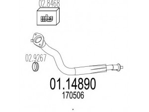 MTS 01.14890 išleidimo kolektorius 
 Išmetimo sistema -> Išmetimo vamzdžiai
170506