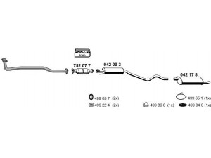 ERNST 050193 išmetimo sistema 
 Išmetimo sistema -> Išmetimo sistema, visa