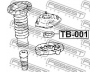 FEBEST TB-001 frikcinis guolis, pakabos statramsčio atramos montavimas 
 Ašies montavimas/vairavimo mechanizmas/ratai -> Montavimas, pakabos statramstis
90903-63002, 90903-63014