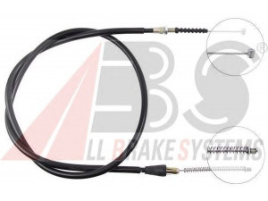 A.B.S. K14117 trosas, stovėjimo stabdys 
 Stabdžių sistema -> Valdymo svirtys/trosai
59911-43250