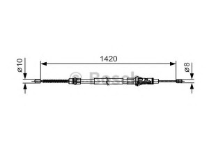 BOSCH 1 987 482 013 trosas, stovėjimo stabdys 
 Stabdžių sistema -> Valdymo svirtys/trosai
36400 00QAA, 9160551, 77 00 311 217