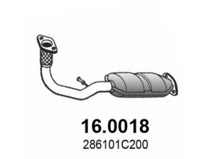 ASSO 16.0018 katalizatoriaus keitiklis 
 Išmetimo sistema -> Katalizatoriaus keitiklis
286101C200