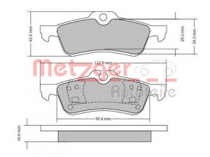 METZGER 1170154 stabdžių trinkelių rinkinys, diskinis stabdys 
 Techninės priežiūros dalys -> Papildomas remontas
3421 1 503 077, 3421 6 761 288