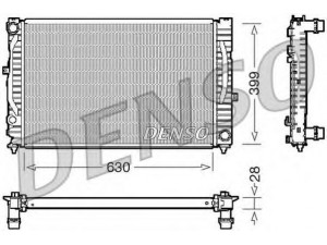 DENSO DRM02032 radiatorius, variklio aušinimas 
 Aušinimo sistema -> Radiatorius/alyvos aušintuvas -> Radiatorius/dalys
4B0121251L, 8D0121251N