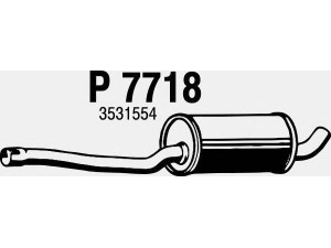 FENNO P7718 vidurinis duslintuvas 
 Išmetimo sistema -> Duslintuvas
3531554