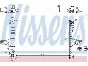 NISSENS 65553A radiatorius, variklio aušinimas 
 Aušinimo sistema -> Radiatorius/alyvos aušintuvas -> Radiatorius/dalys
13119056, 31319056, 31319062, 36000487