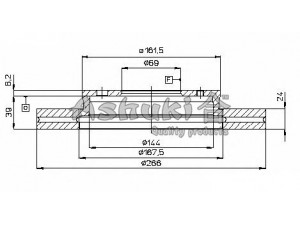 ASHUKI C650-08 stabdžių diskas 
 Dviratė transporto priemonės -> Stabdžių sistema -> Stabdžių diskai / priedai
0 986 478 339/BOSCH, 09.5638.10/BREMBO