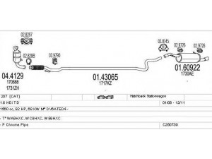 MTS C260739014963 išmetimo sistema 
 Išmetimo sistema -> Išmetimo sistema, visa