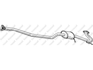 BOSAL 293-129 vidurinis duslintuvas 
 Išmetimo sistema -> Duslintuvas
18220-S1A-E01