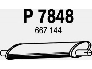 FENNO P7848 priekinis duslintuvas 
 Išmetimo sistema -> Duslintuvas
667144