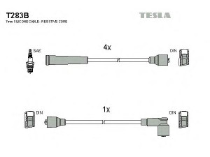 TESLA T283B uždegimo laido komplektas 
 Kibirkšties / kaitinamasis uždegimas -> Uždegimo laidai/jungtys
1612447, 90116687