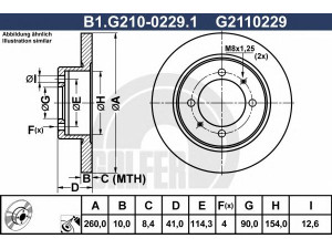 GALFER B1.G210-0229.1 stabdžių diskas 
 Stabdžių sistema -> Diskinis stabdys -> Stabdžių diskas
MB699288, MR249356, MR913846, 30872940