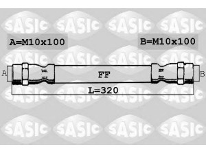 SASIC 6606180 stabdžių žarnelė 
 Stabdžių sistema -> Stabdžių žarnelės
8D0611707, 8D0611707B, 8D0611707D