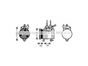 AVA QUALITY COOLING HYK201 kompresorius, oro kondicionierius 
 Oro kondicionavimas -> Kompresorius/dalys
977011C100, 977011C101