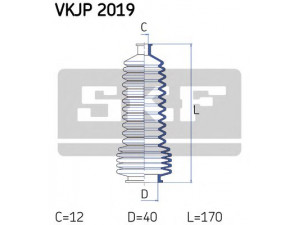 SKF VKJP 2019 gofruotoji membrana, vairavimas 
 Vairavimas -> Gofruotoji membrana/sandarinimai
77 01 469 486