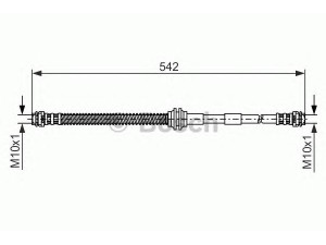 BOSCH 1 987 476 325 stabdžių žarnelė 
 Stabdžių sistema -> Stabdžių žarnelės
7L0 611 701 C, 7P6 611 701, 955 355 139 10